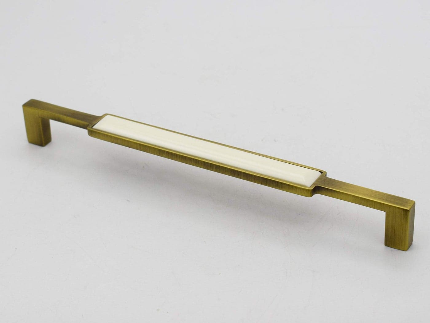 RAB Handle Zinc-Korean Solid Surface Kitchen and Office Drawer/Cabinet/Door/Wardrobe Furniture Handle (Code:- Hand 301, Finish:- AB-White, Size:- 224mm)
