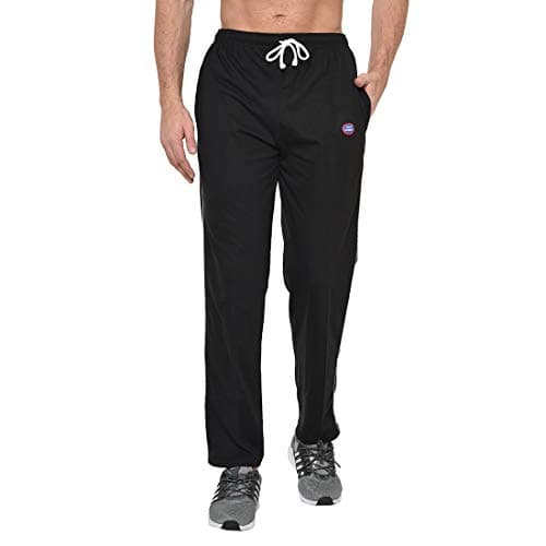 Mack Jonney Men's Cotton Blended Regular Fit Black Pyjamas for Men-D1BLACK0001-XXL, Mid Rise