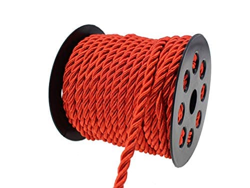 PAMIR TONG 5mm 3 Braided 20 Yards Red Cord Twine Rope String Choker Thread DIY Cord Jewelry Findings GD20SC150 Red