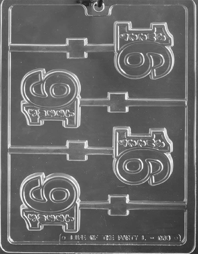 Grandmamas Goodies L068 Sweet Sixteen 16 Birthday Lollipop Chocolate Candy Soap Mold with Exclusive Molding Instructions