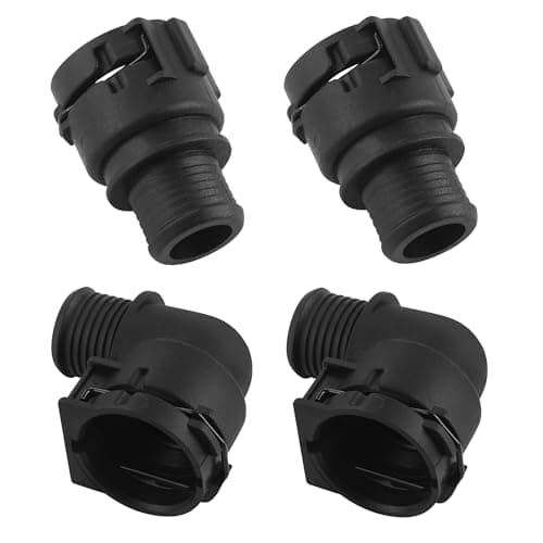 4 Pieces Heater Inlet Hose Connector Fit for Chevrolet Trax Sonic Cruze Cruze Limited and Buick Encore replace parts 95089363 950893634 96958301 95089364 96958300 and 95078634