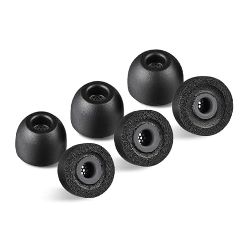 AZLA Foamax Standard (M/ML/L), Foam Earbud Tips, Memory Foam Earbud Tips for Wireless Headphones, Noise Canceling Earbuds Replacement Tips Compatible with Sony, Beats, Samsung, Skullcandy