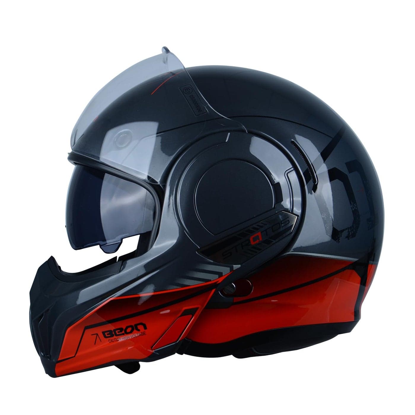 BEON Full Face Motorcycle Helmet DOT Approved 180 Reversible Chin Guard Modular Pilot Helmet with AntiFog Dual Visors and Headset Slots for Adult Men Women SXXL