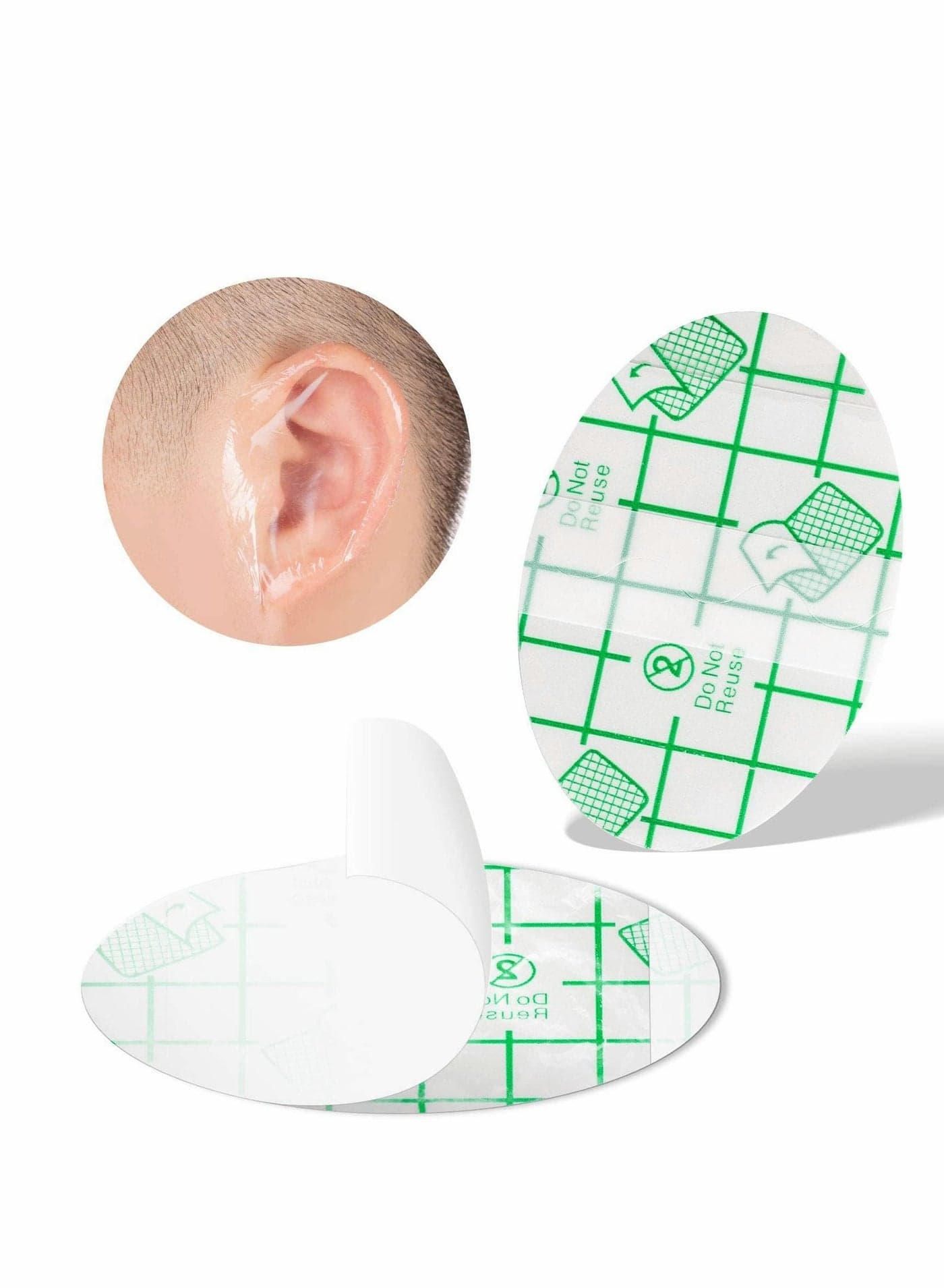 Waterproof ear protectors for newborns, suitable for swimming, showering, surfing, snorkeling, and other water sports, child size with cotton (20 pieces)