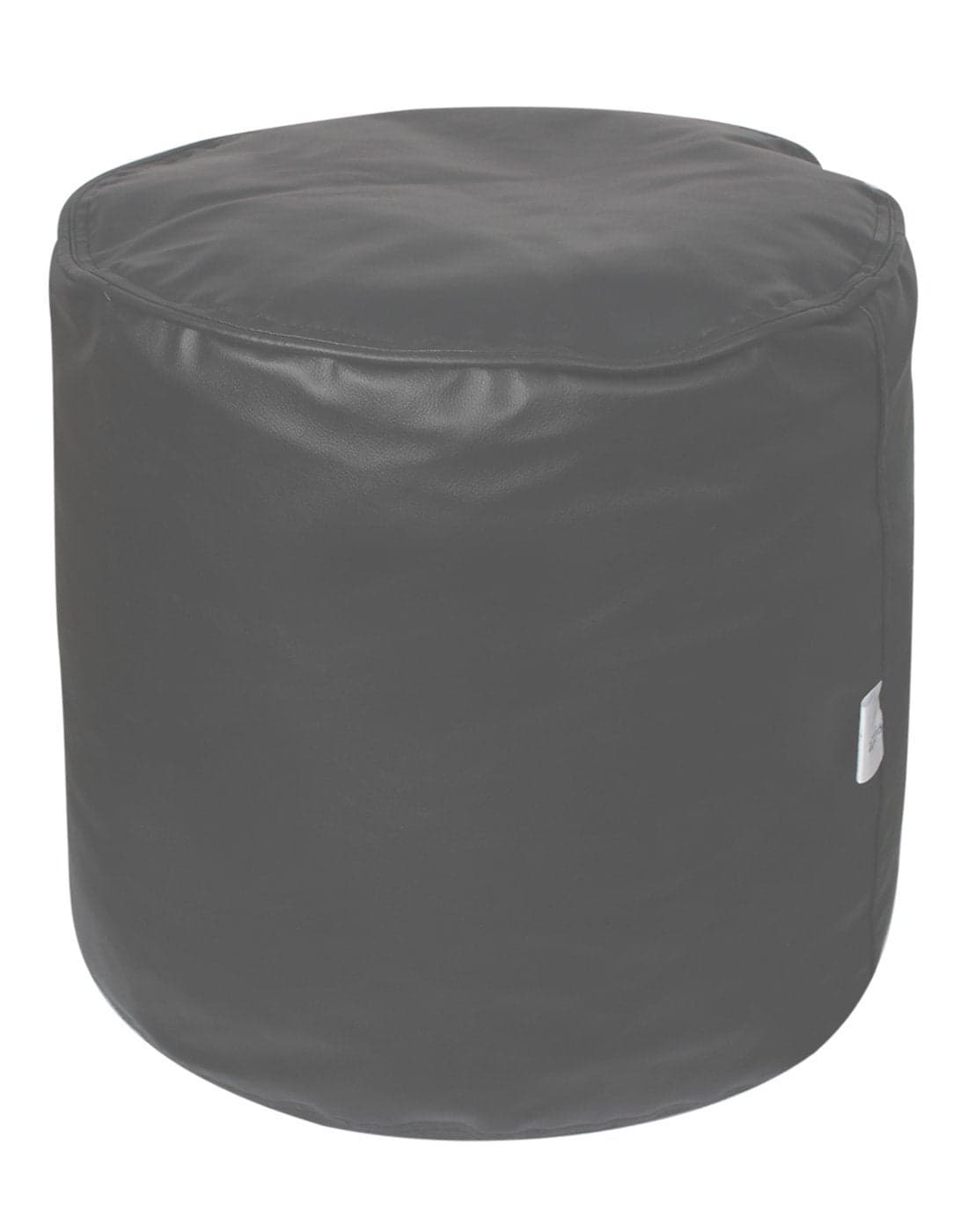 Sattva Round Footstool Cover Without Beans Grey