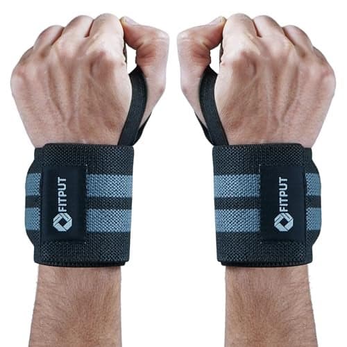 FITPUT Premium Wrist Band for Men Gym (2 PCS,18 Inch) – Wrist Support for gym & Wrist Straps for Men Workout | Gym Wristband, Hand Grip forgym, and Wrist Straps for GymEssentials