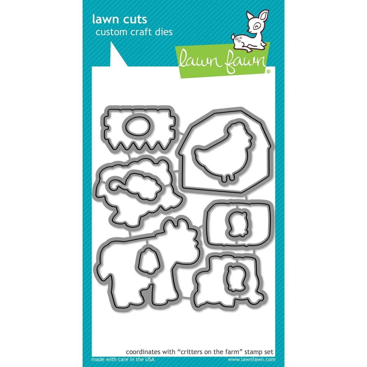 Lawn Fawn Custom Craft Dies Critters On The Farm