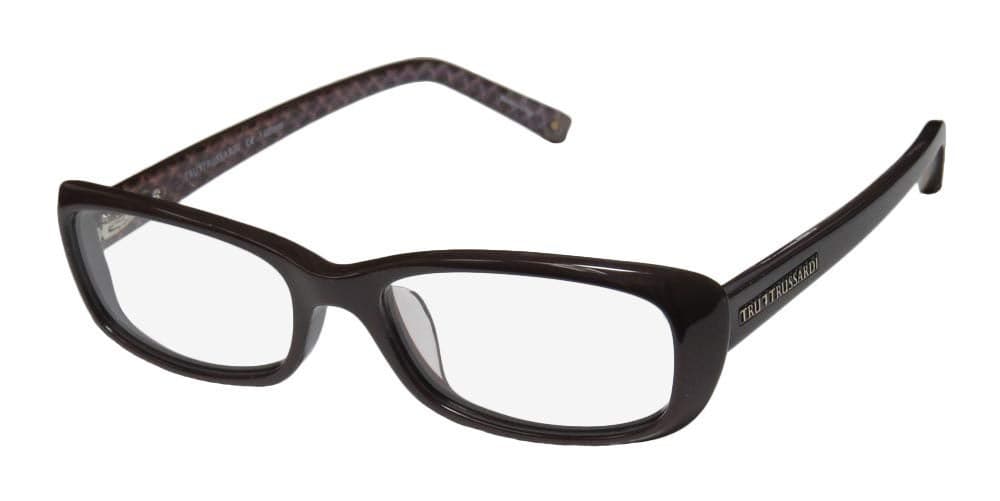 Trussardi 12703 For Ladies/Women Designer Full-Rim Shape Original Case Eyeglasses/Eyewear (51-16-140, Brown)