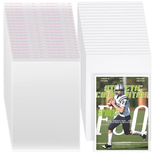 Humyoun 30 Sets Magazine Bags and Backing Boards Including Clear Resealable Magazine Protectors for Collectors and Boards Sleeves Protective Display Suit for Protection