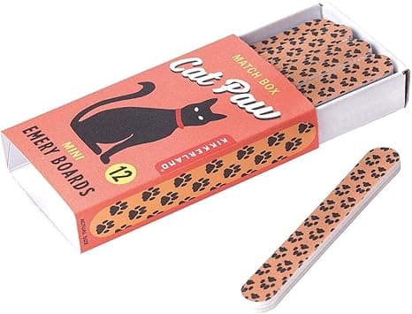 Kikkerland Cat Paw Emery Board Match Box