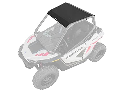 SuperATV Aluminum Roof for 2022 Polaris RZR 200 Sealed Edges Prevent Leaking Snug RattleFree Fit Made of 2mm Aluminum UVResistant Power Coat Finish RZR Roof USA Made