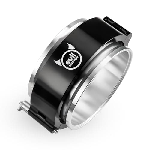 EVIL ENERGY V Band Aluminum Quick Release V Band Clamp with Flange Intake Intercooler Pipe Clamp 1 4