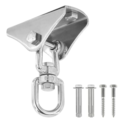 MAKELEN Heavy Duty Swing Hangers for Wooden Sets 2000 LB Capacity 360 Swivel Stainless Steel Swing Hardware for PorchPlaygroundYogaHeavy Bag