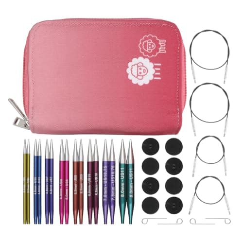 KnitPro Zing Deluxe Interchangeable Needle Set 4 10cm 8 Sizes 35mm to 8mm
