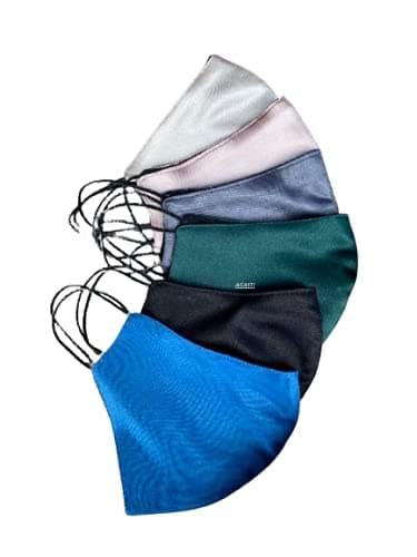 AGASTI silksatin 3 play soft elastic face mask for women and girl and men
