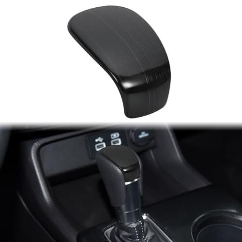 TOMALL Stainless Steel Car Gear Shift Knob Cover Compatible with Honda Civic 11th 2022 2023 Shifter Panel Trim Gear Lever Cover for Car Interior Center Console Accessories (Black Brushed)