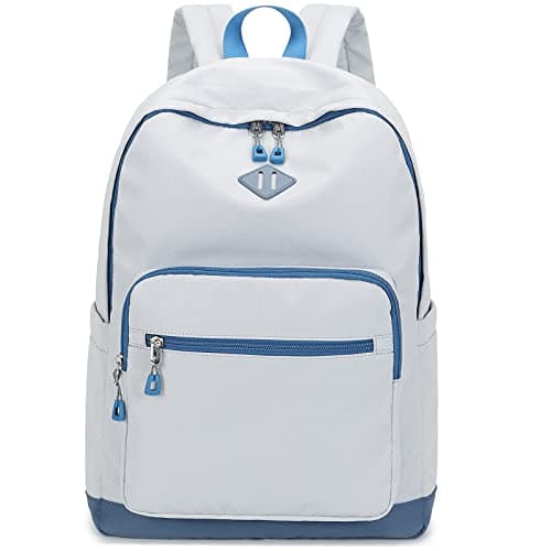 Lohol Classic Backpack for Girls Boys Teens, Lightweight Daypacks for School and Travel (Grey)