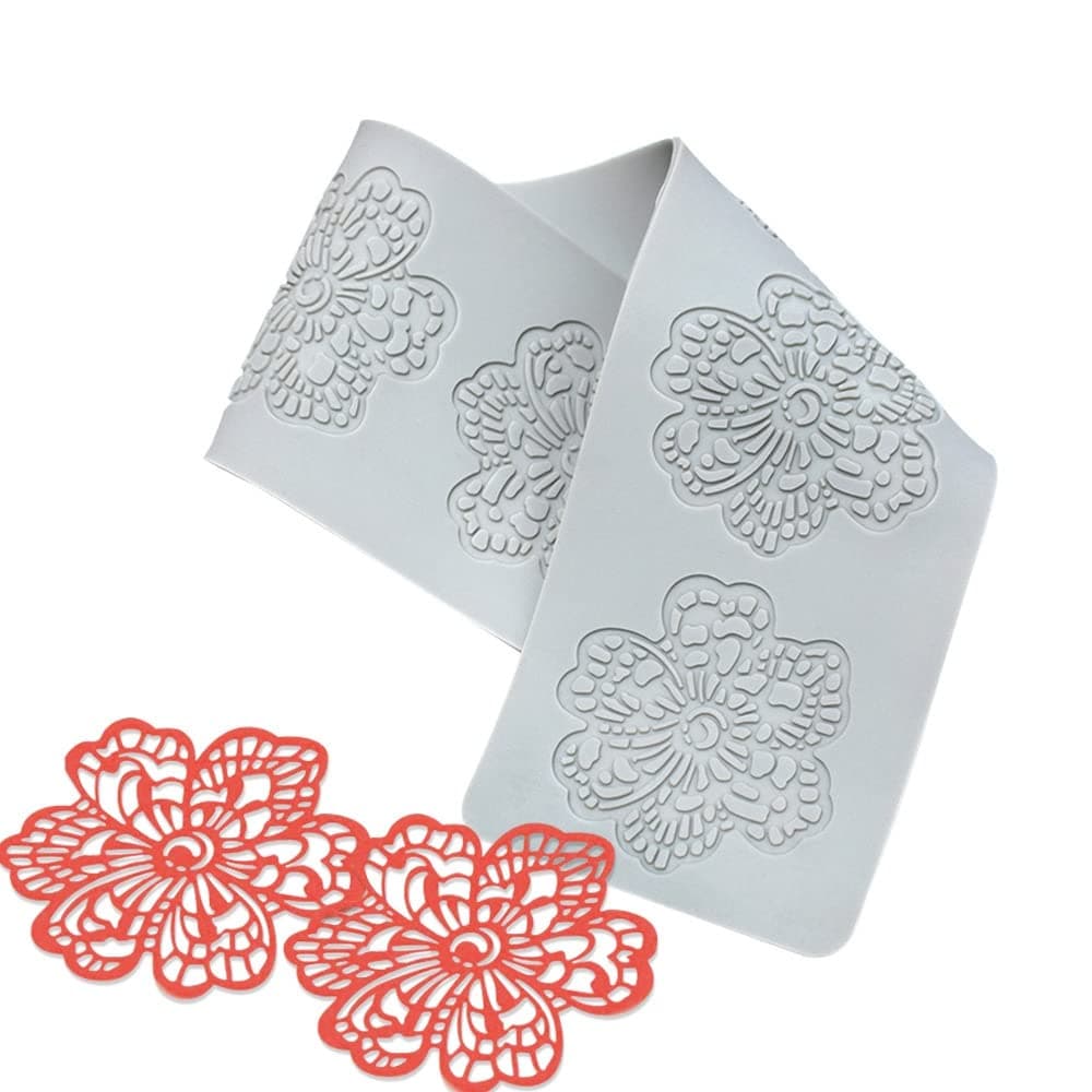 3D Hollow Flower Chocolate Silicone Molds for Lace Baking Cake Pastry Fondant Polymer Clay