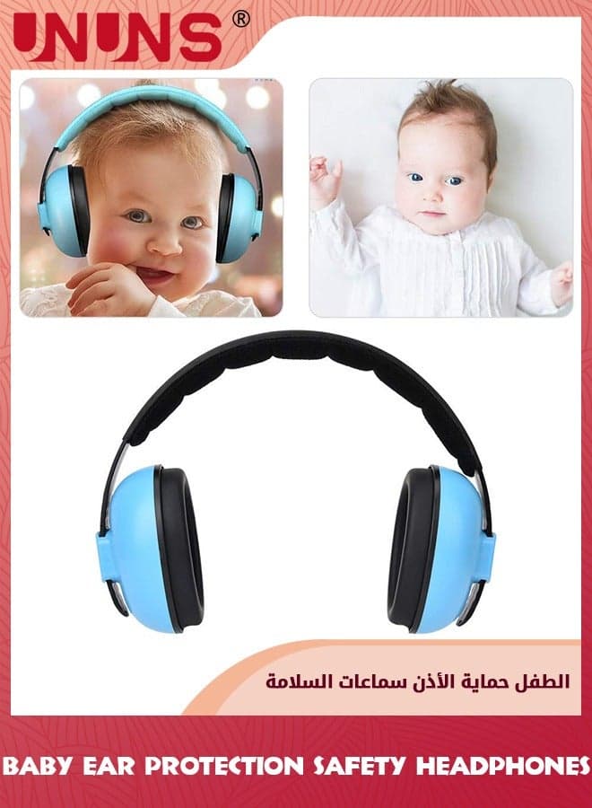 Baby Ear Defenders,Hearing Protection Ear For Babies Toddlers Infants 0-3 Years,Noise Cancelling Baby Headphones,Noise Reduction Safety Equipment,Against Hearing Damage Improve Sleep,Blue