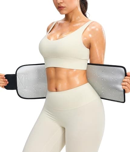 Junlan Waist Trainer for Women Sweat Band for Stomach Working OutBlackMedium