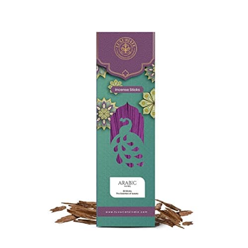 LUXURIATE Arabic Breez Organic Natural Herbal Incense Organic Incense, Long-Lasting Incense Stick, Agarbatti for Puja, Prayer | Luxury Premium Incense - Pack of 1 (20 Sticks)