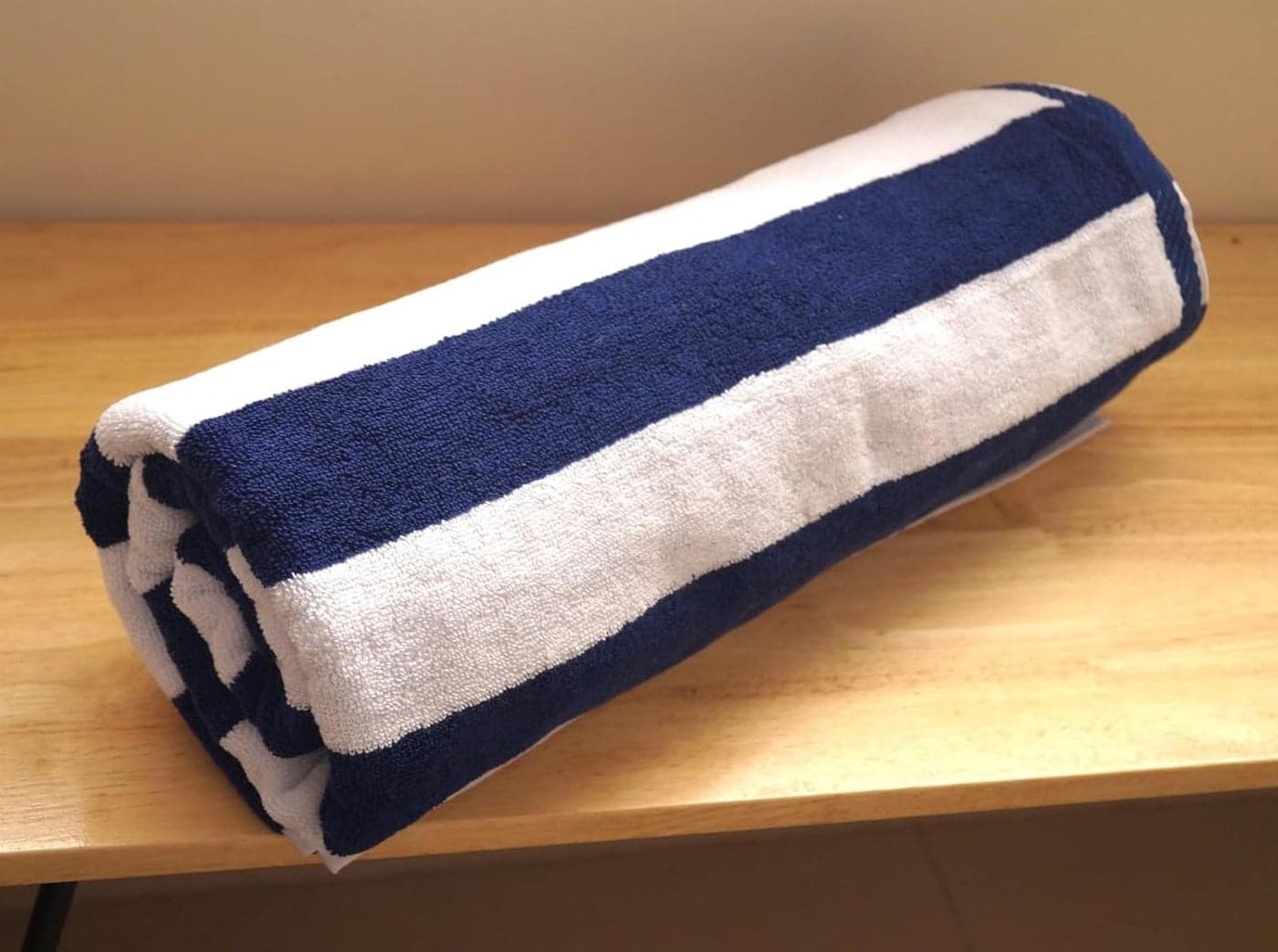 Vissage Blue White Cabana Plush Pool Towel 900gms 90CM180CM