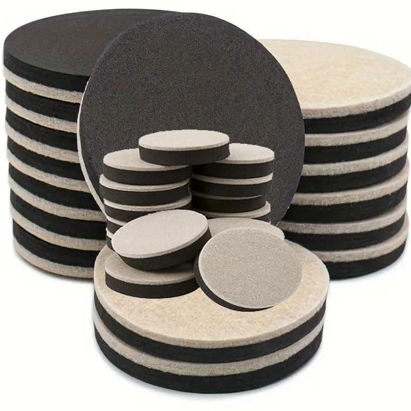 DIY Crafts As Choice x 4" inch Heavy Furniture Movers for Wood Floor,Felt Furniture Slider in a Reusable Tube, 4" inch Felt Furniture Sliders,Furniture Mover,Reusable Furniture Moving Pads (16)