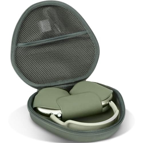Lebakort Hard Case Compatible with Apple AirPods Max Over-Ear Headphones (Green Case)