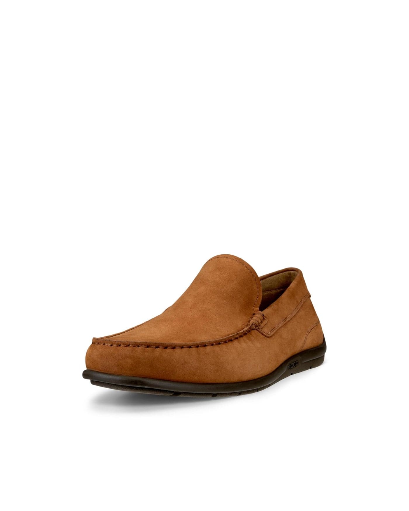 ECCO Mens Classic MOC 20 Driving Style Loafer Camel Nubuck 12125