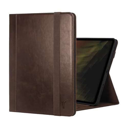 TORRO Case Compatible with iPad Pro 13” (2025/2024) – Premium Leather iPad Pro 13” M5 / M4 Case with Stand Function, Apple Pencil Connectivity and Wake/Sleep Function (Dark Brown)