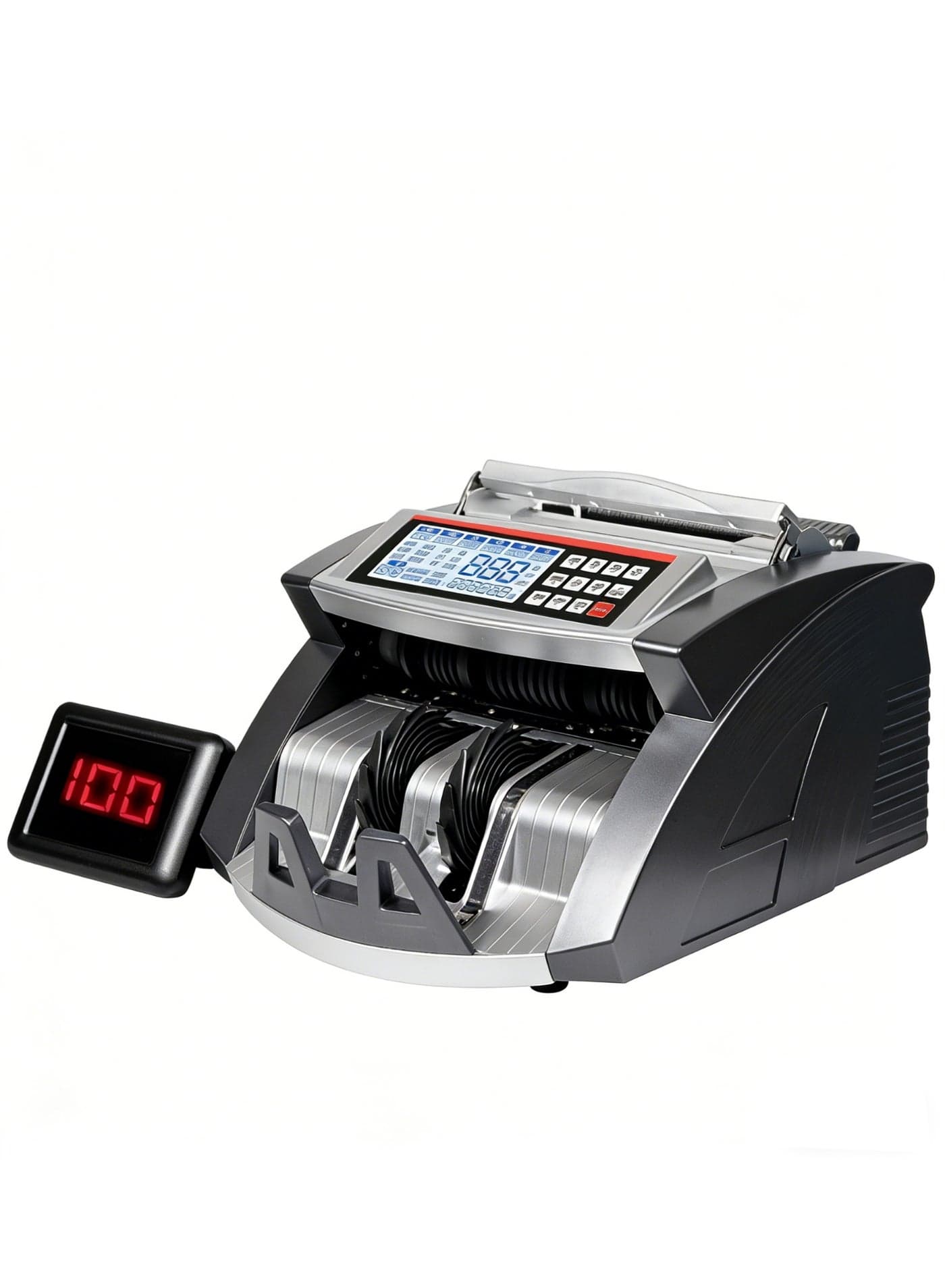 CRONY Al-6000 Currency Counter And Money Detector With Uv/Magnetic/Ir Detection, 1000pcs/Min, Large Lcd Display, Rs-232 Interface & Batch Function For Banks, Retail, Offices – Dual Lcd Display, Uv And Magnetic Detection, Counterfeit Note Detector, Automatic And Manual Totaling, Batch Function, Curre