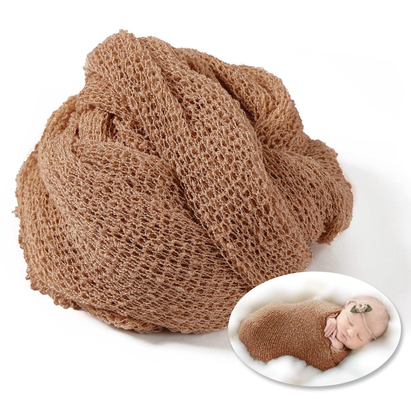 Newborn Photography Props Stretch Newborn Photography Wrap Blanket for Baby Boys Girls Posing Photo Shoot Props