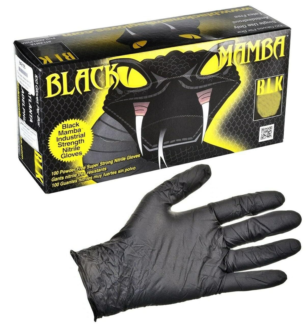 BLACK MAMBA Size XLarge Nitrile Gloves