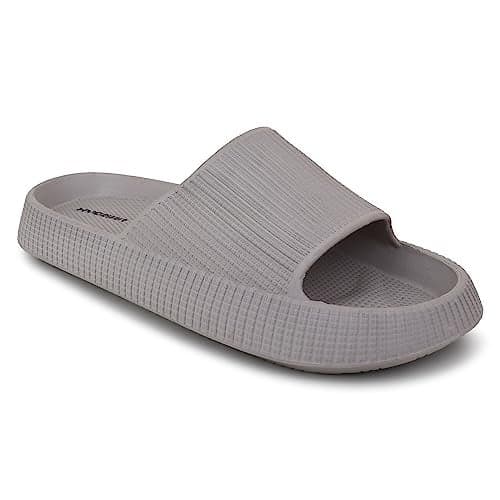 Hygear Men's Xpress Light Grey Slippers_9 UK (HG-GE-1004)