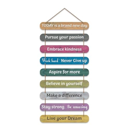 Artvibes Positive Quote Printed Wooden Wall Hanging | Quotes Decor Item | Craft For Everyone | Wall Poster | Office Decor | Inspirational Quotes Wall Art | Mdf Wall Decoration | Gift Items (WH_9308N)
