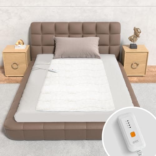 Templewet Heated Mattress Pad Mini Twin Size - Single Control Electric Mattress Pad with 4 Heat Settings & 10 Hour Auto Off, Fast Heating Bed Warmer Mattress Deep Pocket Machine Washable,31"x 55"