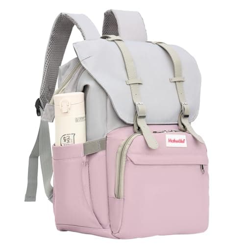 MotherLike Diaper Bag for Mothers for Travel | Baby Bag for Mother Travel with Waterproof Fabric & Insulated Bottle Holders | Large Maternity Diaper Bag for Mom New Born Baby | 20 L,12 Pockets (LP13)