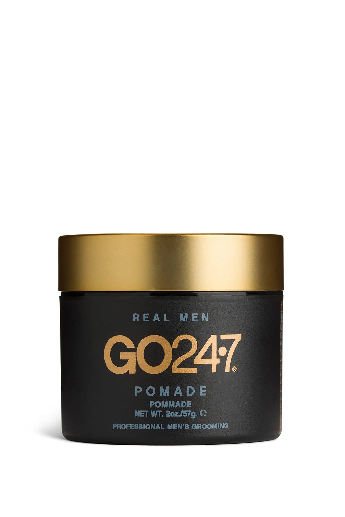 GO247 Pomade - Medium Hold, High Shine Pomade for Men - Water-Activated Formula for Easy Restyling - Controls Frizz & Flyaways - Ideal for Sleek, Polished Looks, 2 Oz