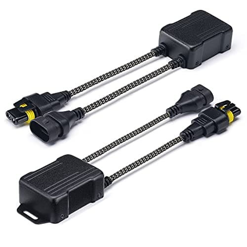 Xprite 9005 LED Canbus Decoder Anti Flicker Harness Error Free Resistor Capacitor for LED Headlight Bulbs Accessory Pack of 2