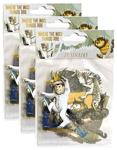 Paper House Productions Where The Wild Things are 24Piece Scrapbook DieCut Foil Accent Stickers 3 Packs