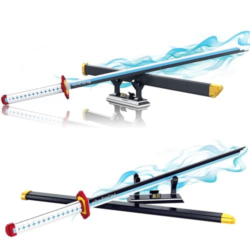 TOY PLAYER Demon Sword Toy Building Set 710Pcs Toy Building Set Toy Compatible with Lego Anime Katana Building Set Gift for Anime Fans