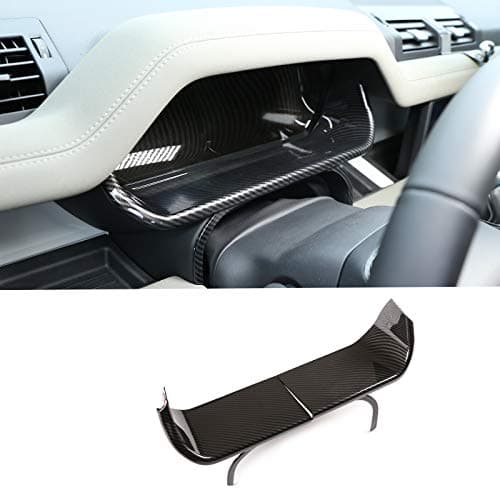 CHEYA ABS Car Interior Dashboard Display Decorative Frame Cover Trim for Land Rover Defender 110 2020 Car Accessories (Carbon Fiber Style)