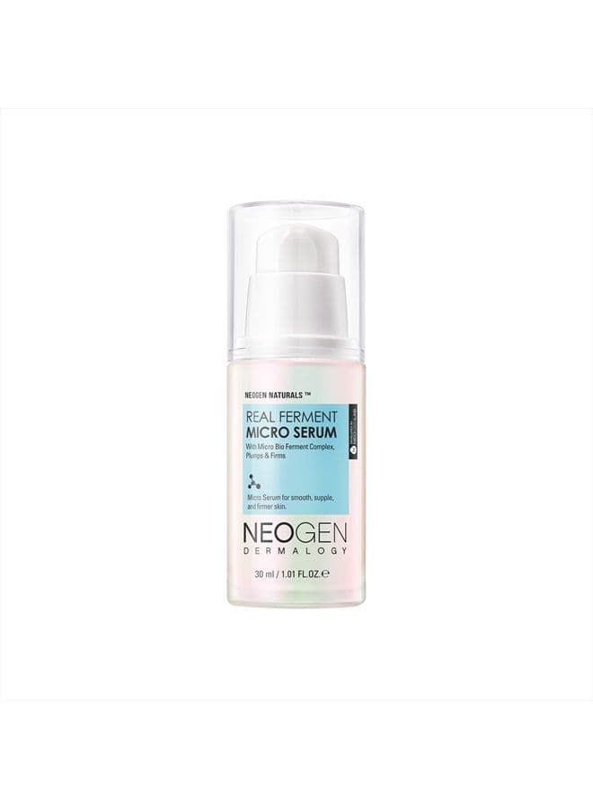 NEOGEN DERMALOGY Real Ferment Micro Serum 1.01 Fl Oz (30 ml) - Facial Serum with Naturally Fermented ingredients (Rice) & Hyaluronic Acid for Hydrated, Brightened and Healthy skin - Korean Skin Care