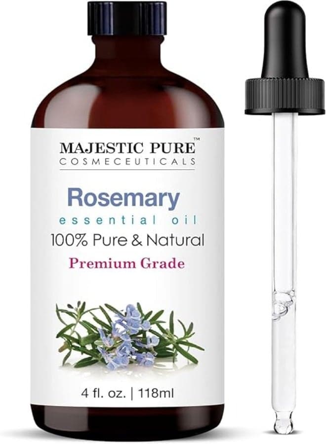 Majestic Pure Rosemary Essential Oil - Pure and Natural Aromatherapy Oil - Therapeutic Grade, 4 fl. oz.