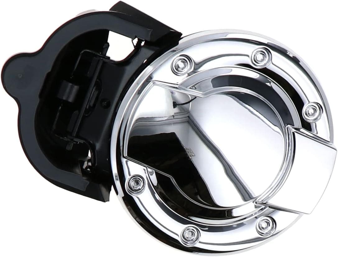 Mopar 82211393AB Chrome Aluminum Fuel Door for Dodge Ram