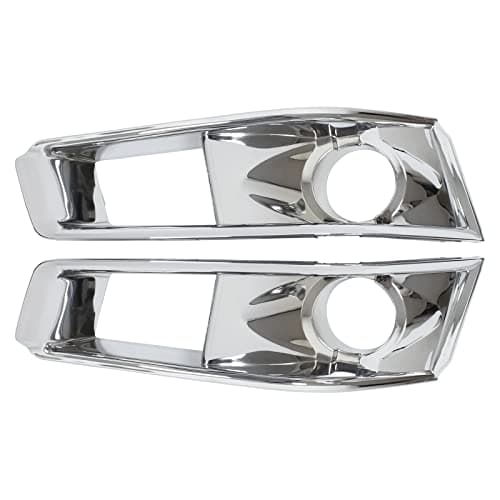 NewYall Chrome Front Left and Right Fog Light Bezel Cover Trim for Cadillac CTS 2008-2013
