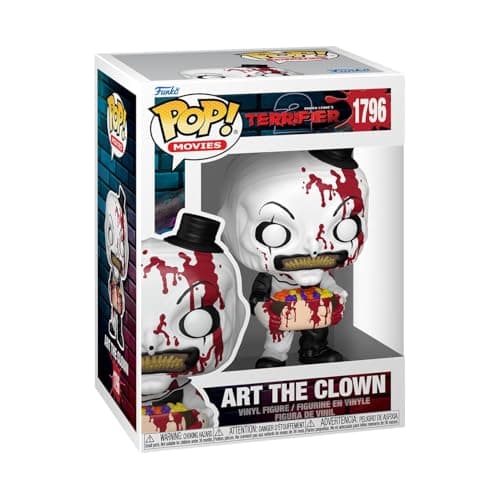Funko Pop Movies Terrifier 2 Art The Clown with Head Collectable Vinyl Figure Gift Idea Official Merchandise Toys for Kids Adults Movies Fans Figure for Collectors and Display