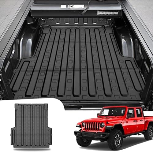 AOMSAZTO Truck Bed Mat for 2020-2025 Jeep Gladiator JT 5FT All Weather Protection Non-Slip TPE Trunk Bed Liner for 2020 2021 2022 2023 2024 2025 Jeep Gladiator Accessories.