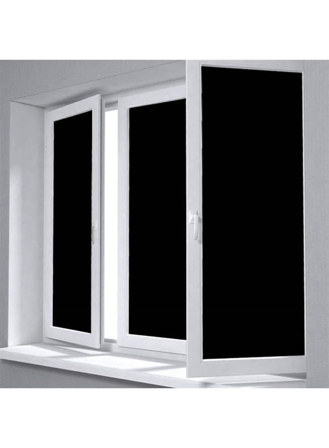 Glue Static Decorative Window Film Black 60x100cm