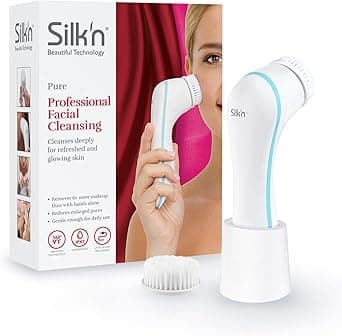 Silkn Pure Brush Heads Facial Massage Gentle Cleansing and Massage for All Skin Types White 2 Pieces SCPB1PE1001